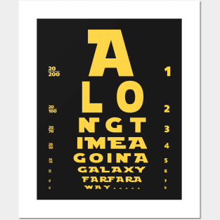 Snellen Chart Wars Posters and Art